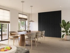 Kleurstaal lattenwand Decowall Advanced lava eiken 25x30cm