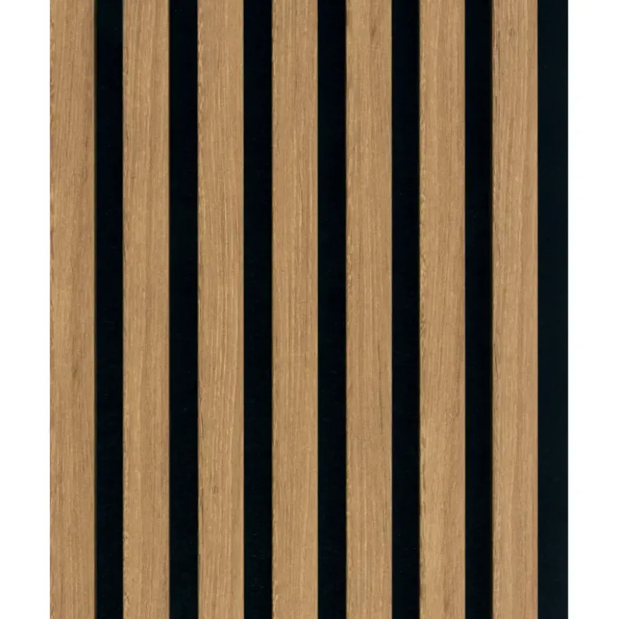 Kleurstaal lattenwand Decowall Acoustic brons eiken 25x30cm