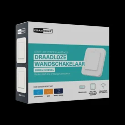 KlikAanKlikUit Draadloze enkelvoudige/dubbele wandschakelaar AWST-9000
