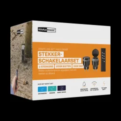 KlikAanKlikUit schakelset AGC2-3500R met afstandsbediening en 2x stopcontact