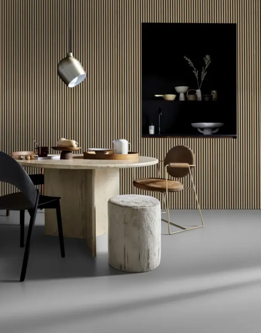 Lattenwand Melbourne 260 x 52 cm licht eiken dikte 9,7 mm los