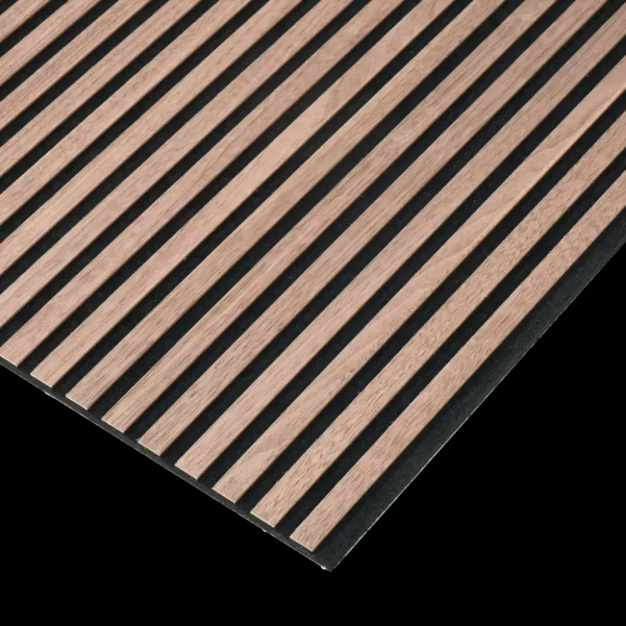 Lattenwand Melbourne 260x52cm walnoot, dikte 9,7 mm 2 stuks per pak