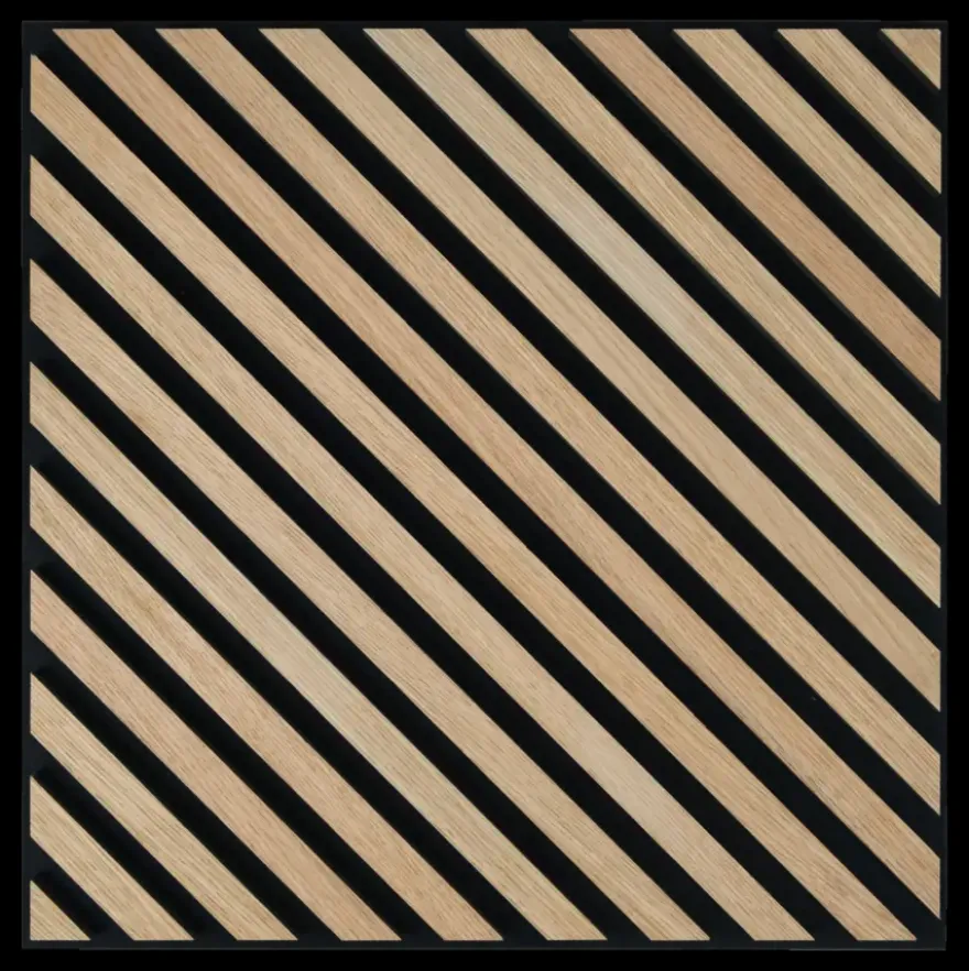 Lattenwand tegel Hongaarse punt licht eiken 55,3x55,3 cm, dikte 22 mm - 2 stuks per pak