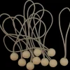 Ledent elastiek lus met bol 10 stuks 4 mm 15 cm