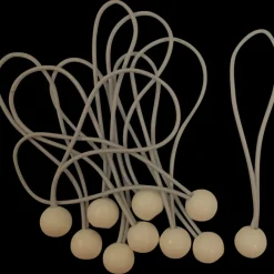 Ledent elastiek lus met bol 10 stuks 4 mm 15 cm