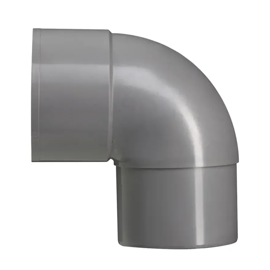Martens PVC bocht 90° grijs mof/verjongd 60 mm