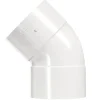 Martens PVC bocht 45° wit 2x mof 40 mm