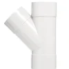 Martens PVC T-stuk 45° 3x Mof 32 x 32 mm Wit