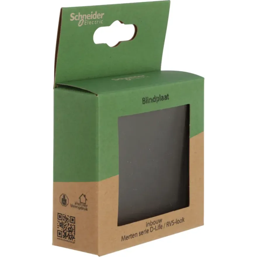 Merten D-Life blindplaat edelstaal