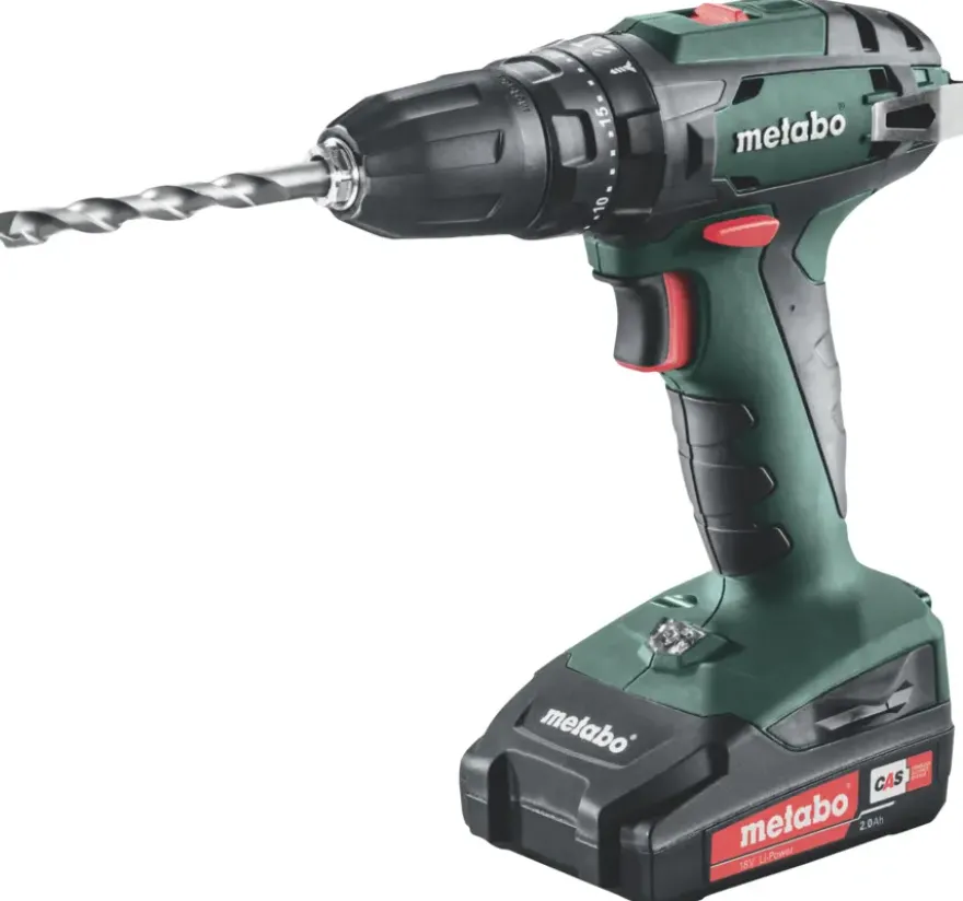 Metabo 18V accu klopboormachine SB18 + 2 accu's 2.0Ah