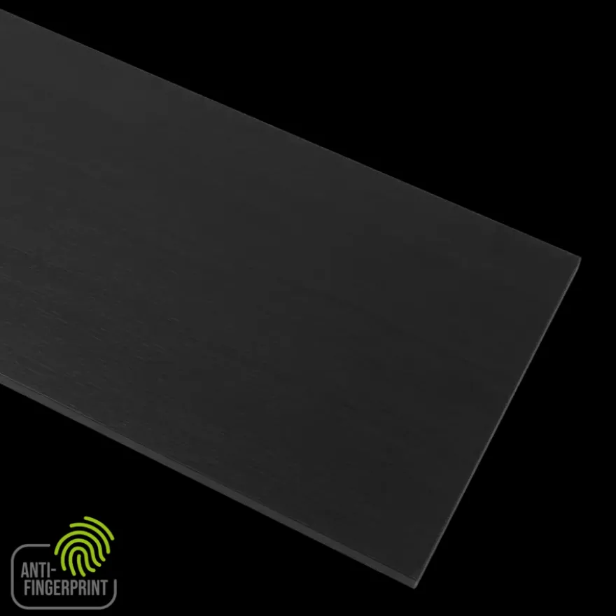 Meubelpaneel antraciet essen ABS fingerprint proof 80x40 cm 18 mm