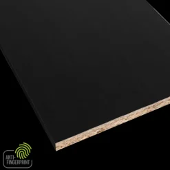 Meubelpaneel antraciet essen ABS fingerprint proof 240x30 cm 18 mm