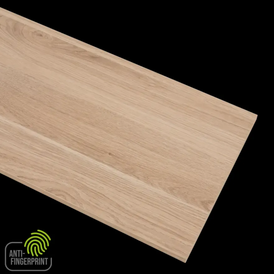 Meubelpaneel gebleekt eiken ABS fingerprint proof 240x40 cm 18 mm
