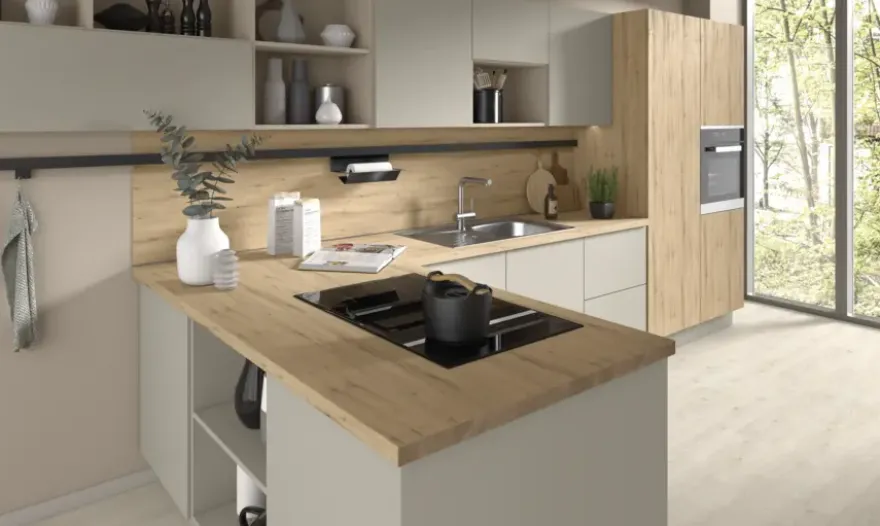Meubelpaneel naturel eiken ABS 120x30 cm 18 mm