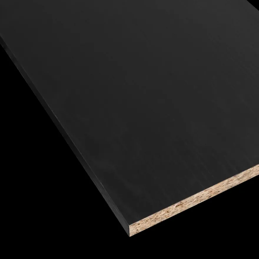 Meubelpaneel zwart eiken ABS 240x30 cm 18 mm