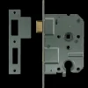 NEMEF 1200 serie insteekcilinderslot binnendeur met wit gelakte voorplaat Doorn 50mm PC 55mm