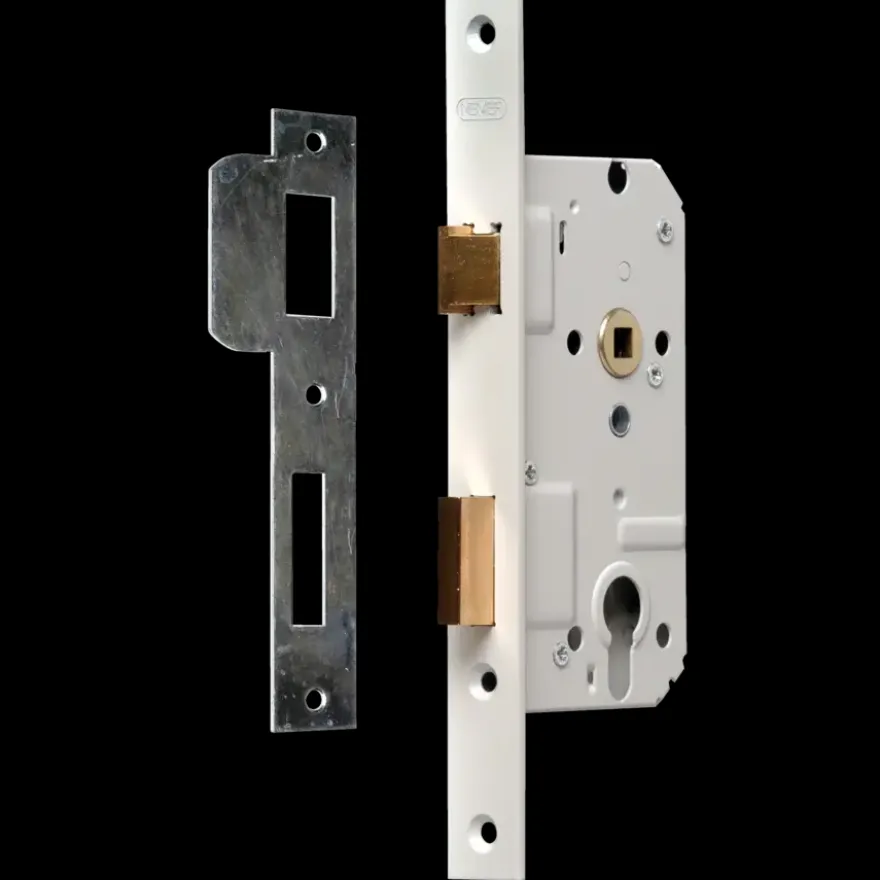 NEMEF 500 serie insteekcilinderslot binnendeur wit Doorn 50mm PC 72mm