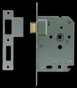 NEMEF 1200 serie insteekslot badkamerslot/wc-slot met gelakte voorplaat Doorn 50mm PC 63mm