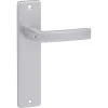 OK deurkruk set Blok recht blind schild aluminium