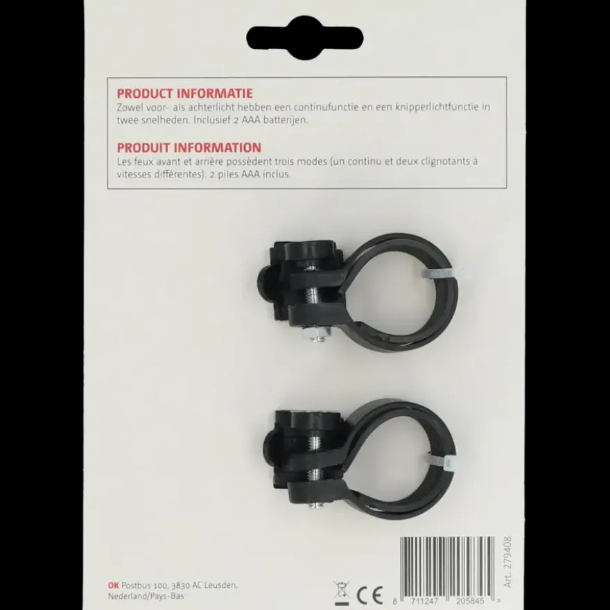 OK fietsverlichtingset LED classic