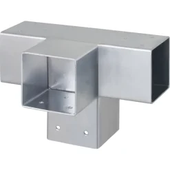 Paalverbinder voor pergola T-verbindingsstuk 4-kants 7x7 cm gegalvaniseerd