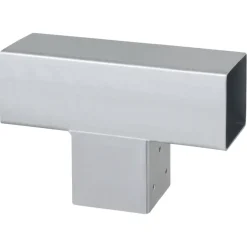 Paalverbinder voor pergola T-verbindingsstuk 3-kants 9x9 cm gegalvaniseerd