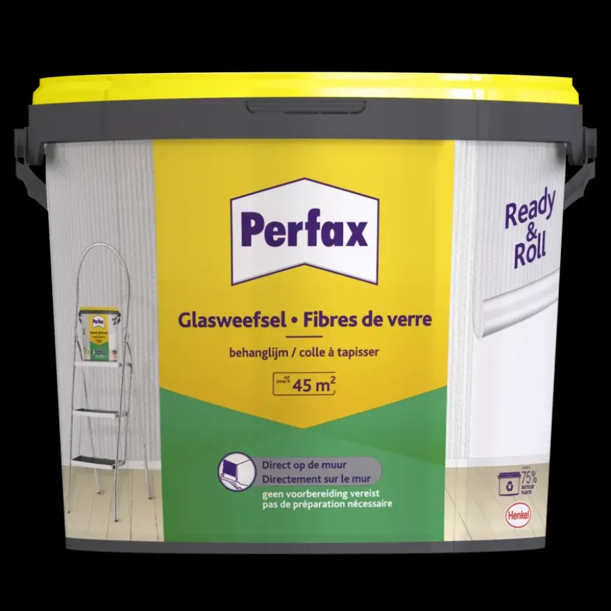 Perfax Ready & Roll behanglijm glasweefsel 9 kg