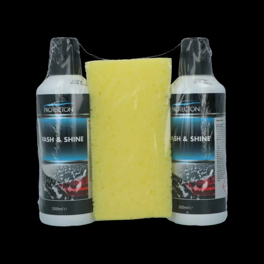 Protecton Wash & Shine Set 2x 500ml met Spons
