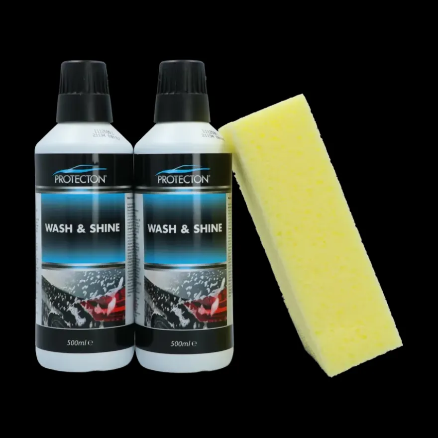 Protecton Wash & Shine Set 2x 500ml met Spons