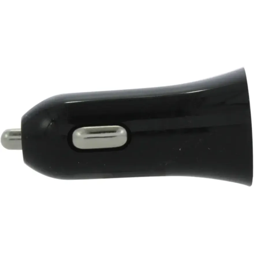 Q-Link Autolader 12V met 2 USB-A zwart