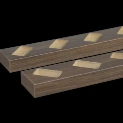 Roomdivider profiel schuin 45° walnoot 2 stuks