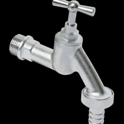 Sanivesk Tapkraan + Slangkoppeling 1/2"Mx3/4"M Chroom