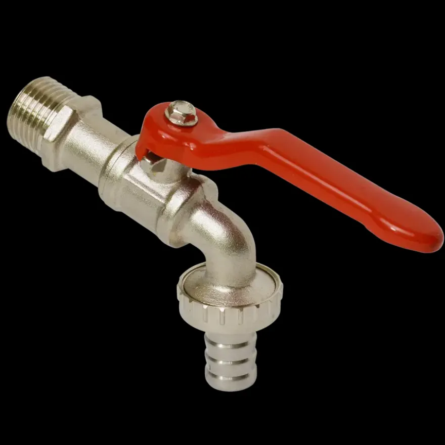 Sanivesk Tapkraan Hendel + Slangkoppeling 1/2"Mx3/4"M Chroom