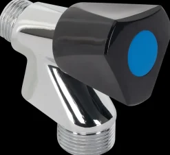 Sanivesk Wasmachinekraan 1/2"M Knop Zwart