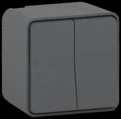 Schneider Electric Mureva Styl serieschakelaar IP55 antraciet