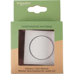 Schneider Merten System-M Centraalplaat Dimmer Actief Wit