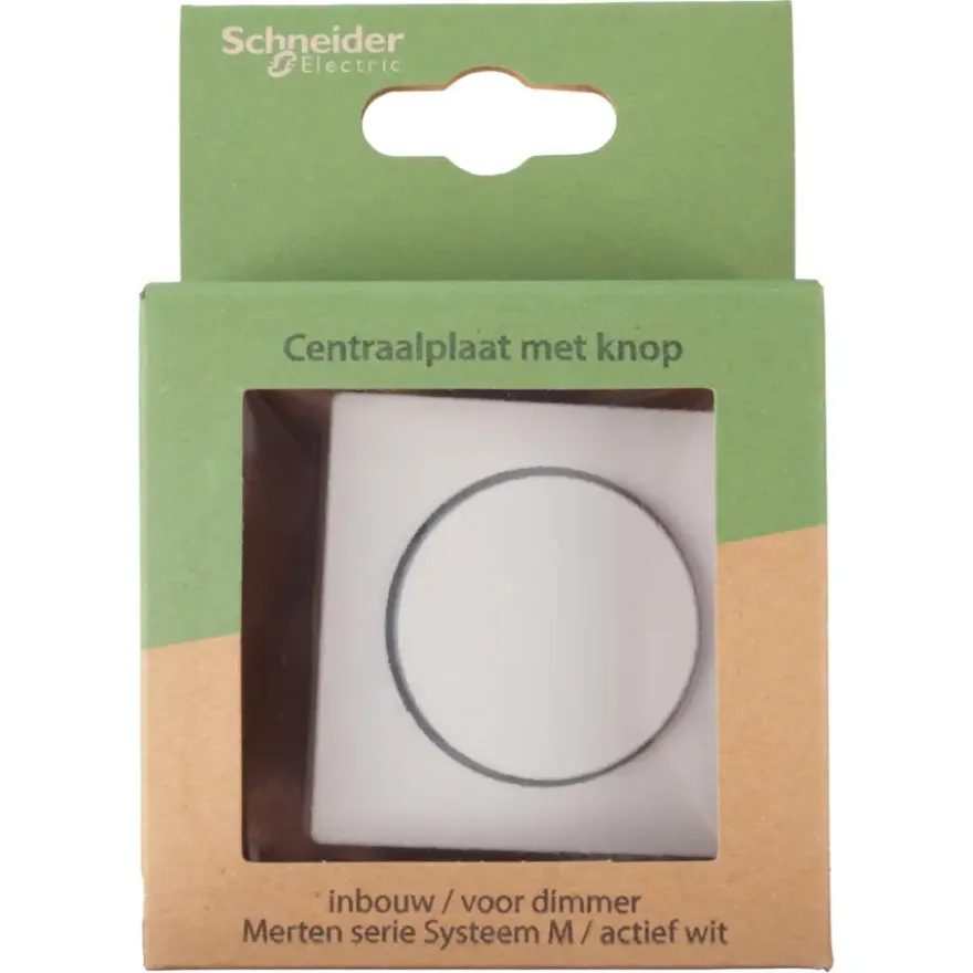 Schneider Merten System-M Centraalplaat Dimmer Actief Wit