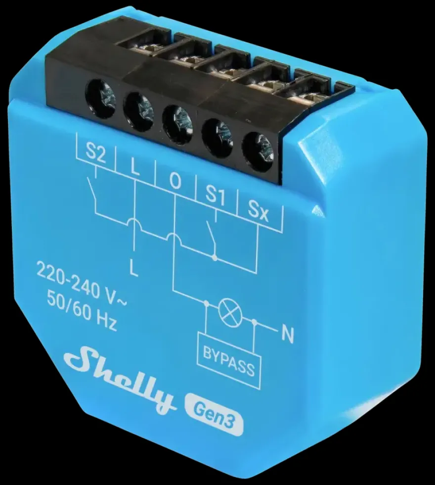 Shelly 1L Gen3 slimme schakelaar WiFi (2-draads)