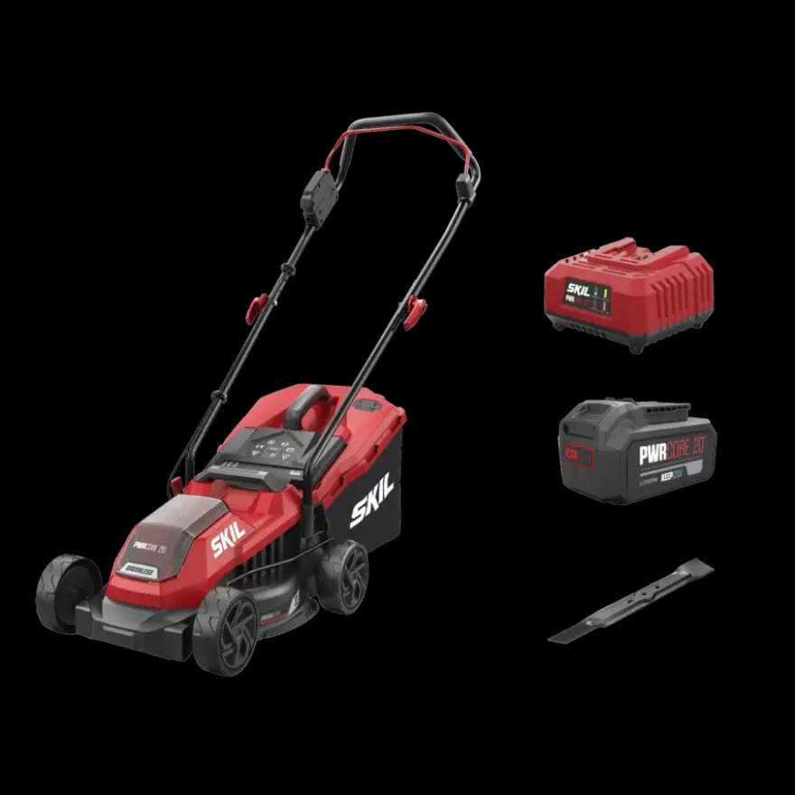 SKIL 20V grasmaaier 0125AA brushless 32cm + 4,0Ah accu + snellader
