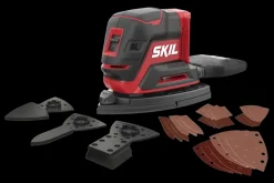 SKIL 20V multischuurmachine Compact Brushless 3720CD incl. 24 schuurbladen en 3 schuurhulpstukken (zonder accu)