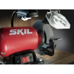 SKIL werkbankslijpmachine/dubbele schuurmachine 1355AA 400W inclusief 2 slijpschrijven 150mm