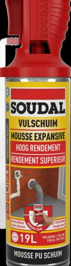 Soudal Genius pur bouwschuim universeel 500 ml