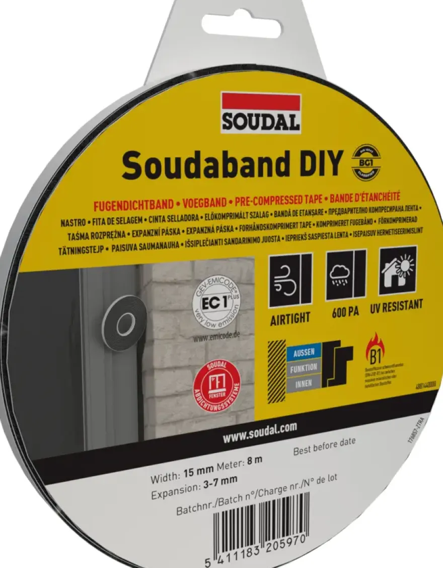 Soudal Soudaband compriband DIY BG1 15/3-7
