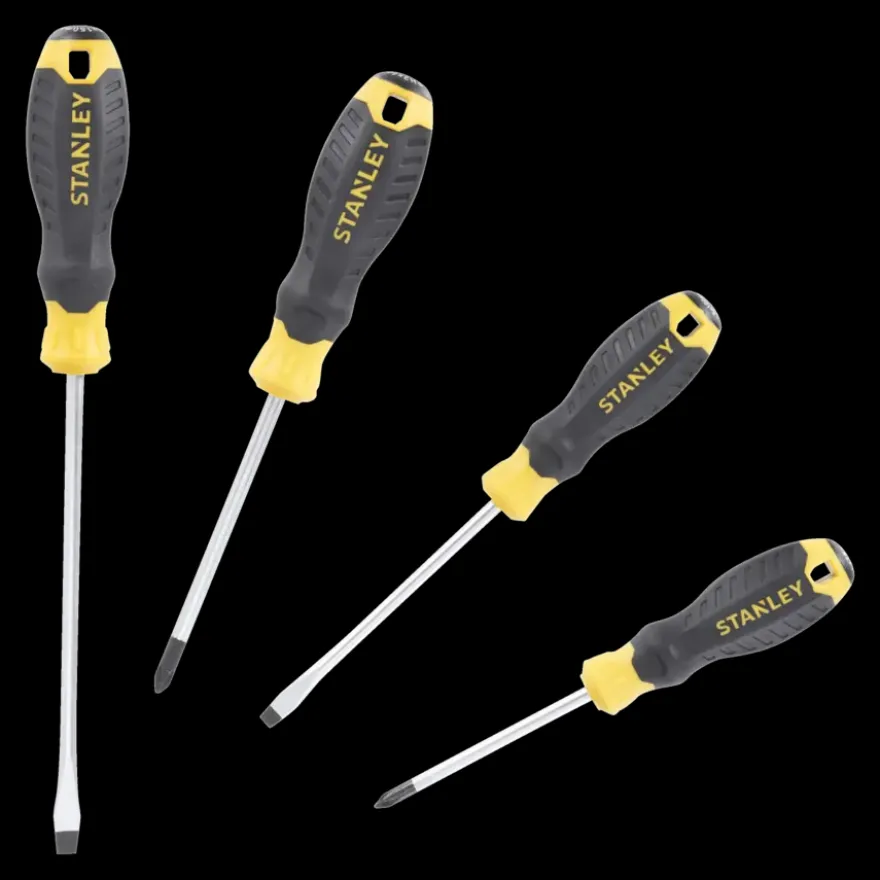 Stanley schroevendraaierset Cushiongrip 4 delig