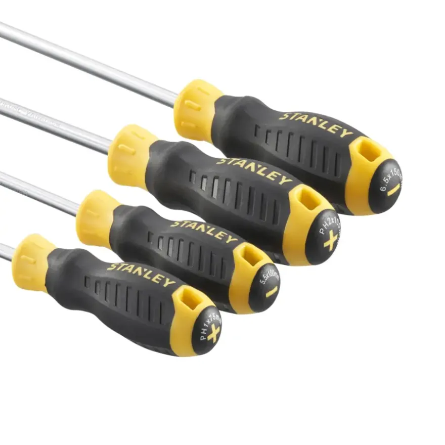 Stanley schroevendraaierset Cushiongrip 4 delig