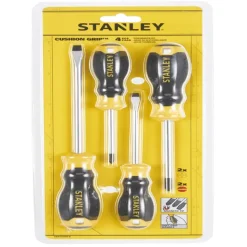Stanley schroevendraaierset Cushiongrip 4 delig