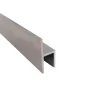 Stoelprofiel mat zilver aluminium 33,5x20x15x2000x1.5 mm