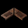 Stonewish Ultra Drain L-rooster corten wave patroon