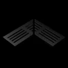 Stonewish Ultra Drain L-rooster zwart recht patroon