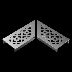 Stonewish Ultra Drain L-rooster zilver disegno patroon
